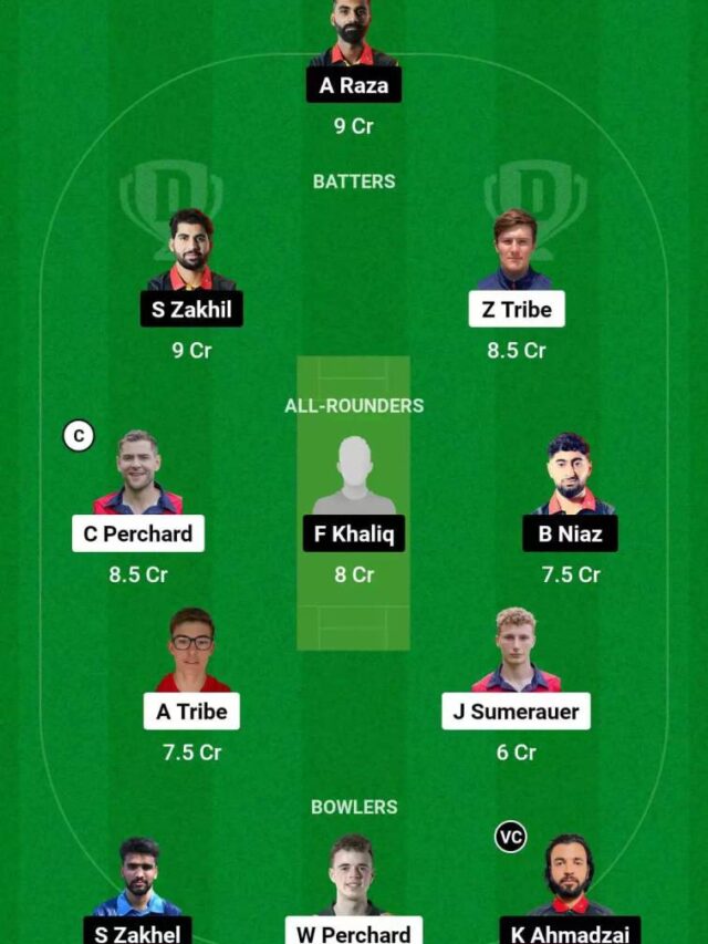 JER vs BEL Dream11 Team