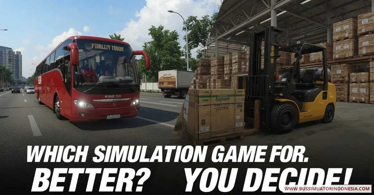 Bus Simulator Indonesia vs Forklift Simulator