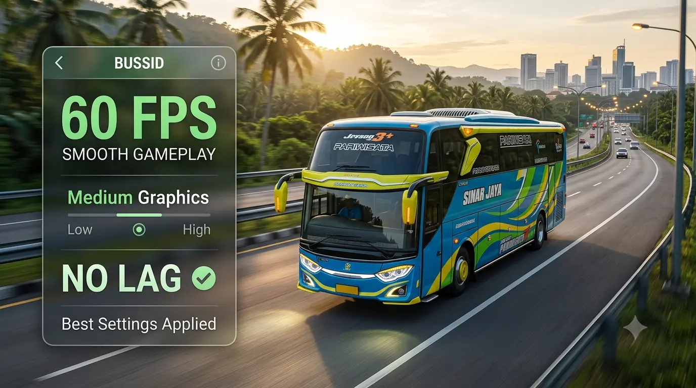 Best BUSSID graphics settings for no lag and 60 FPS